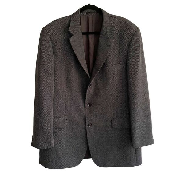 BOSS HUGO BOSS Angelica 3 Button Front Blazer Black 46R - Picture 1 of 10